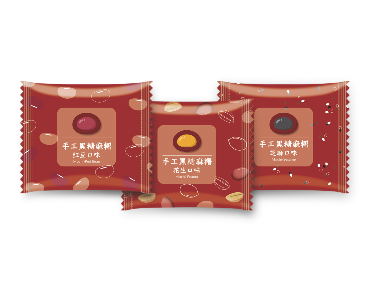 手工黑糖麻糬<br>Brown Sugar Mochi  |產品資訊|麻糬－通路用|手工麻糬系列-低溫