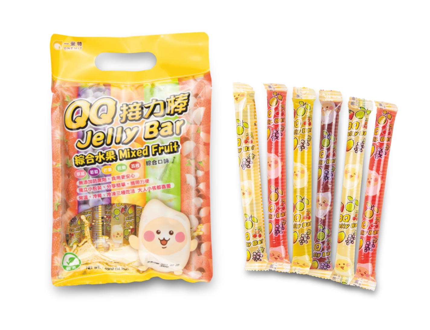 QQ果凍條<br>QQ Jelly Bar  |產品資訊|果凍/布丁|果凍-常溫