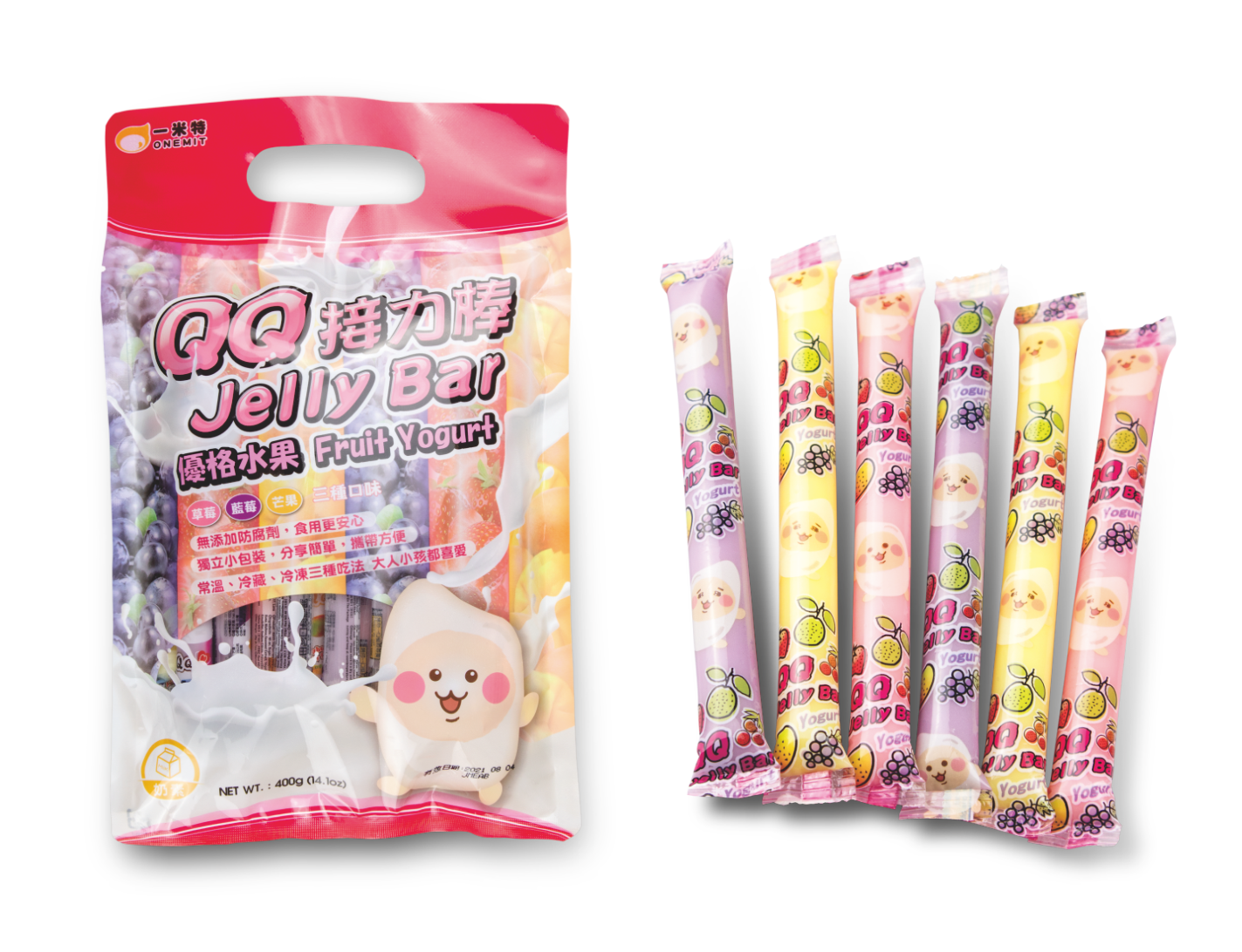 優格QQ果凍條<br>Yoghurt QQ Jelly Bar  |產品資訊|果凍/布丁|果凍-常溫